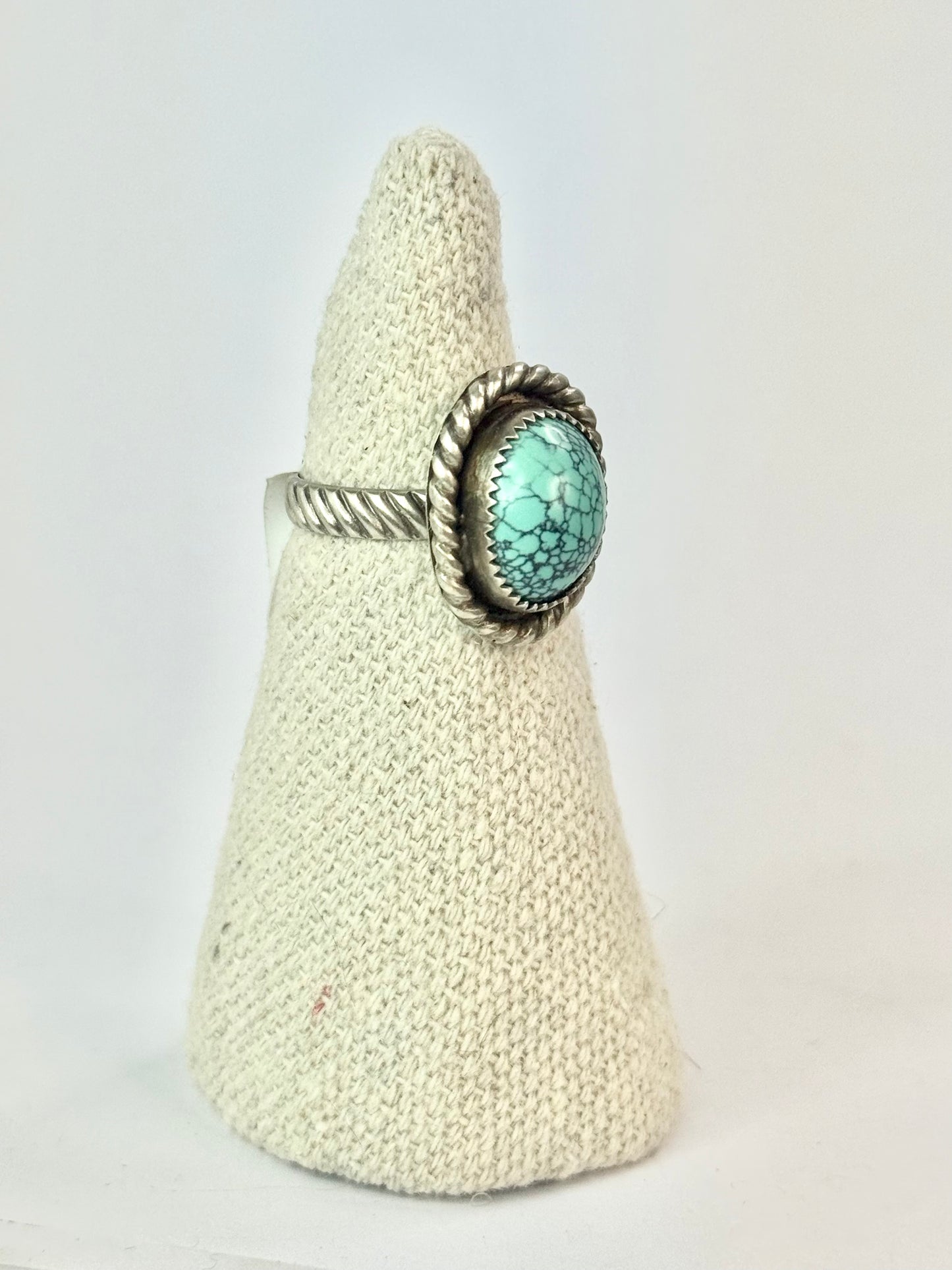 Spider Turquoise Ring - Size 7.5