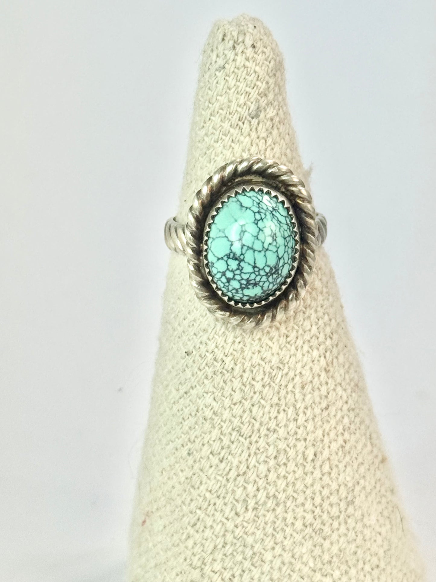 Spider Turquoise Ring - Size 7.5
