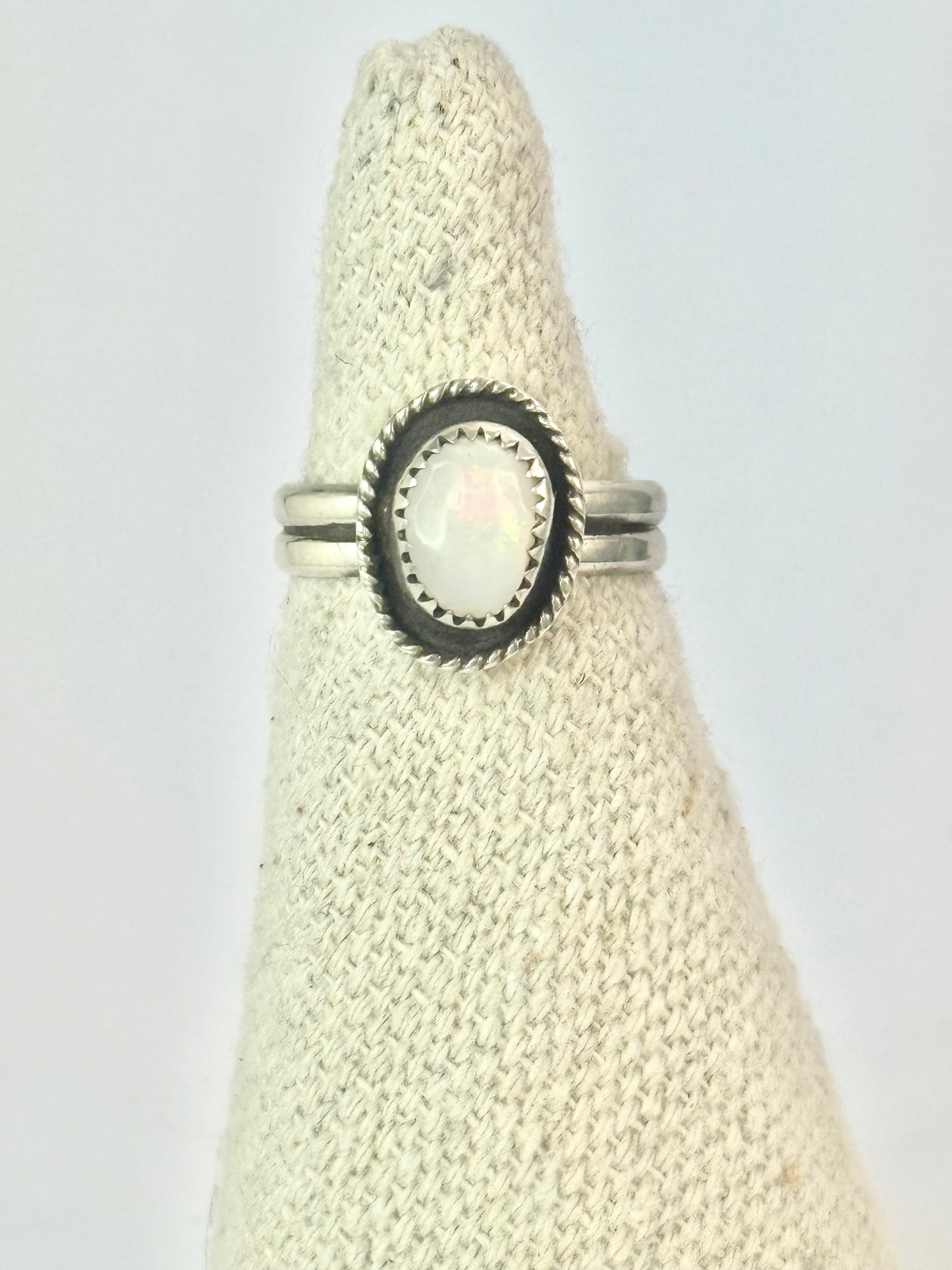 Idaho Opal Shadowbox Ring - Size 7