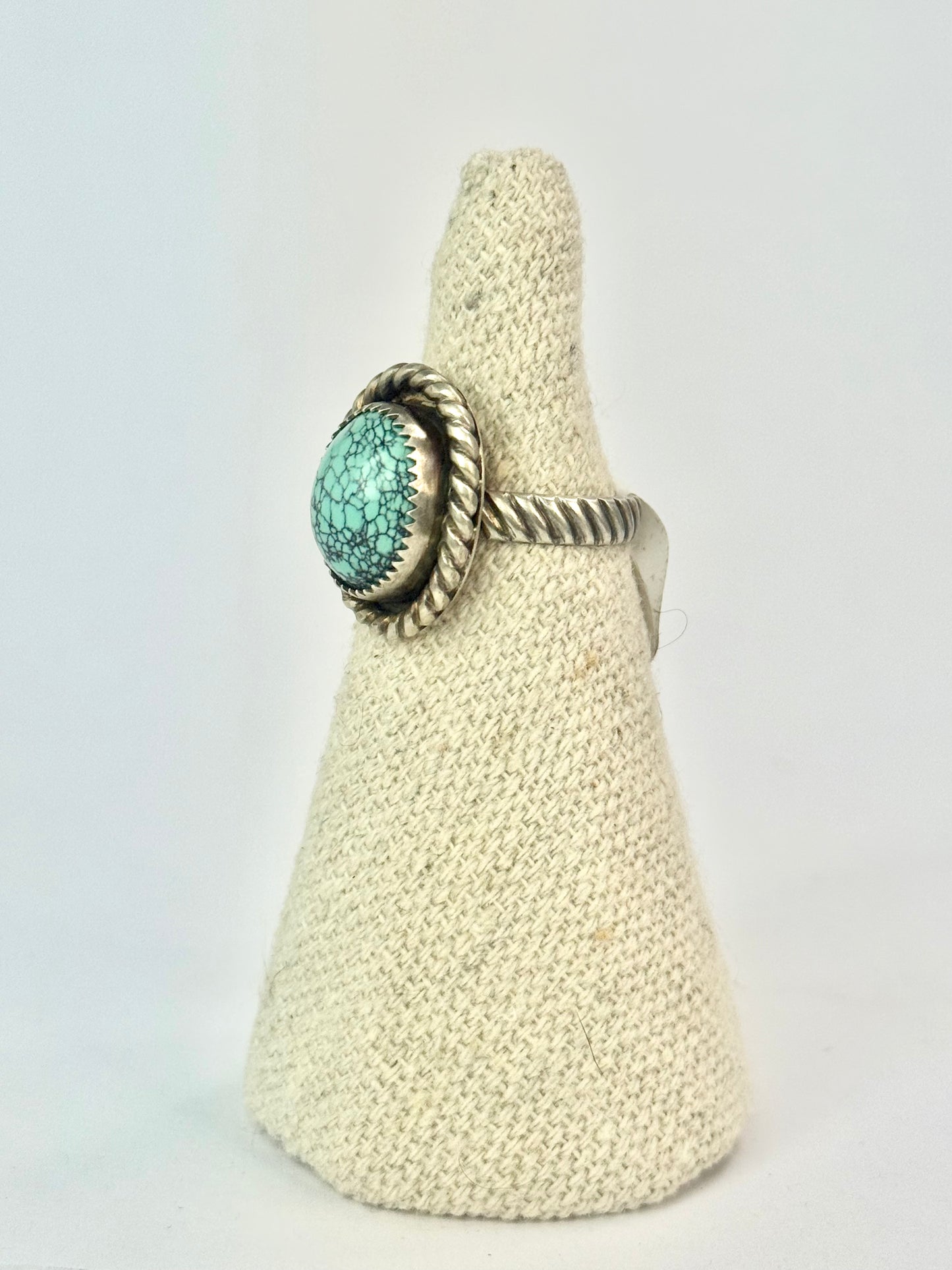 Spider Turquoise Ring - Size 7.5