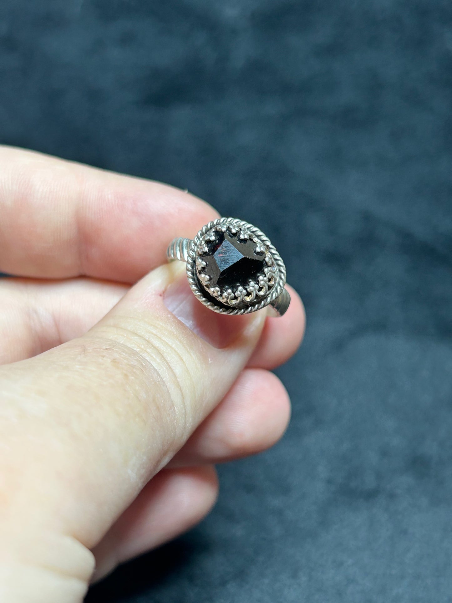 Raw Garnet Ring - Size 8