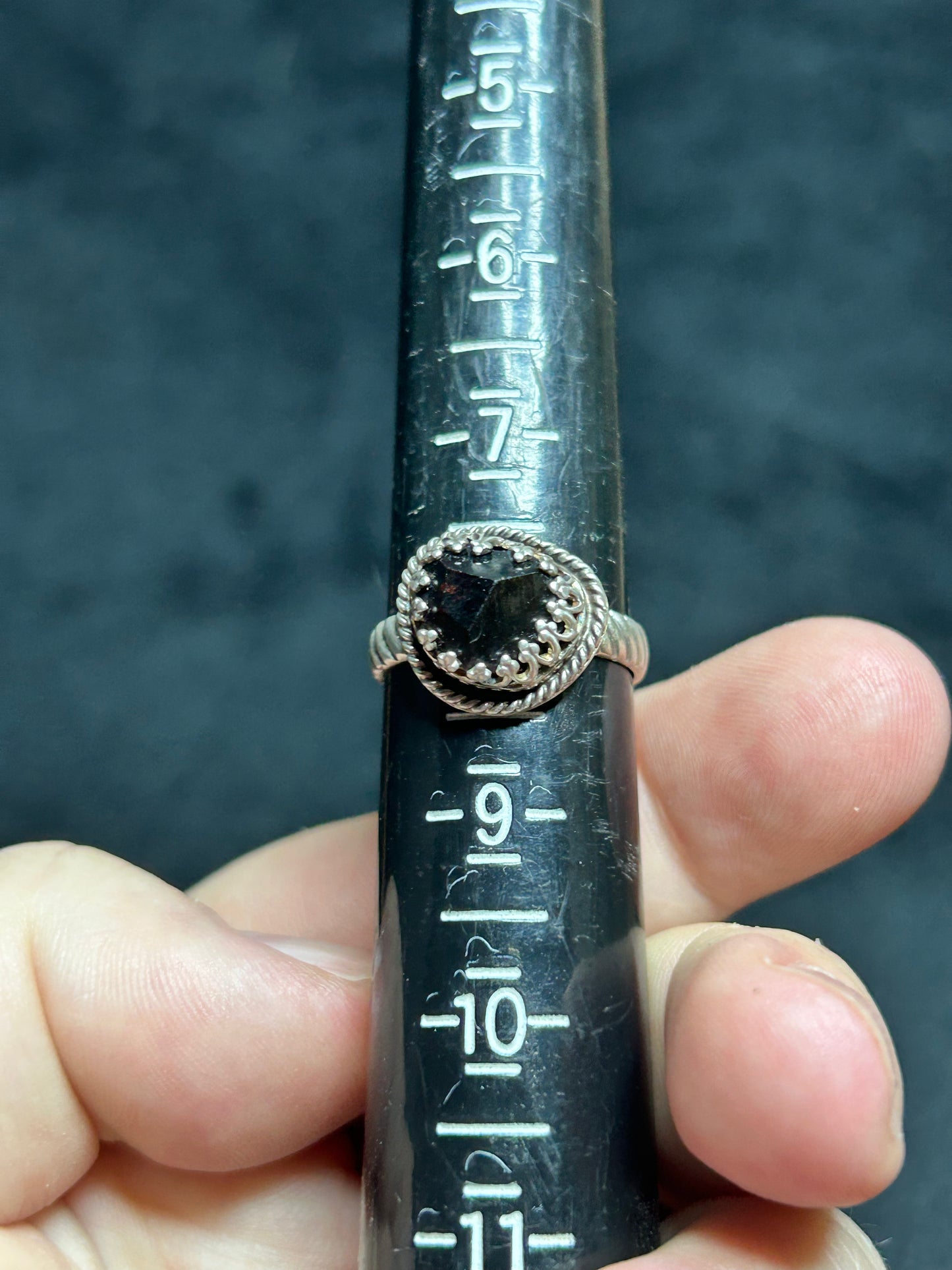 Raw Garnet Ring - Size 8