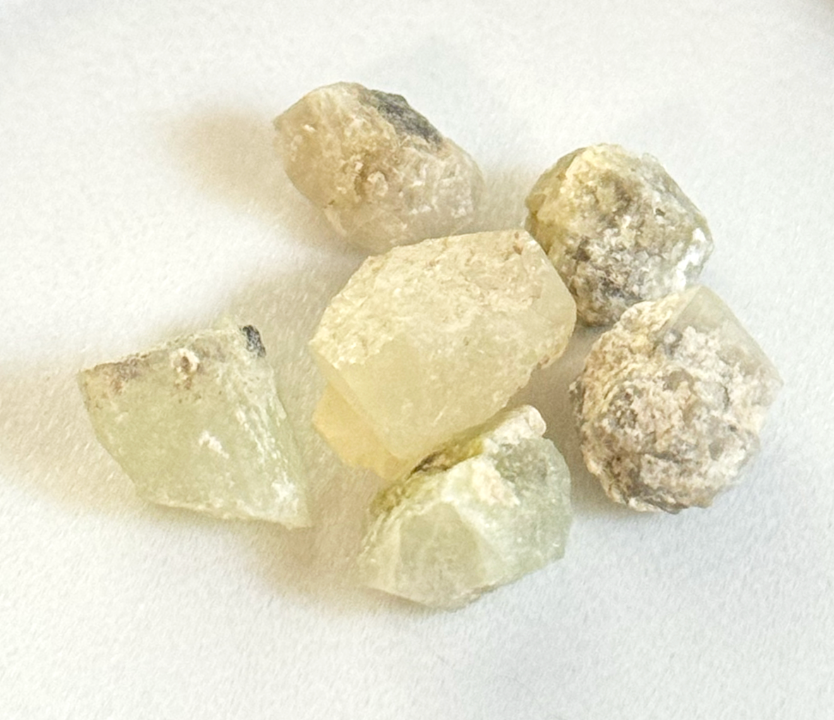 Small Bottle of Green Garnets