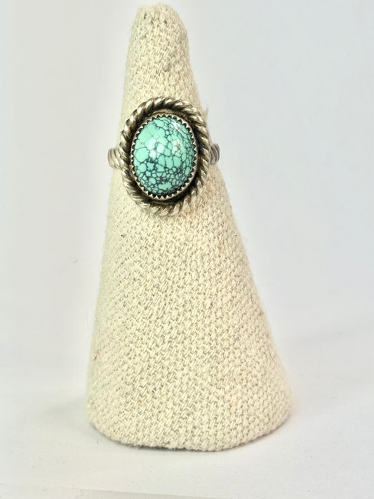 Spider Turquoise Ring - Size 7.5