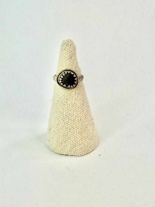 Raw Garnet Ring - Size 8