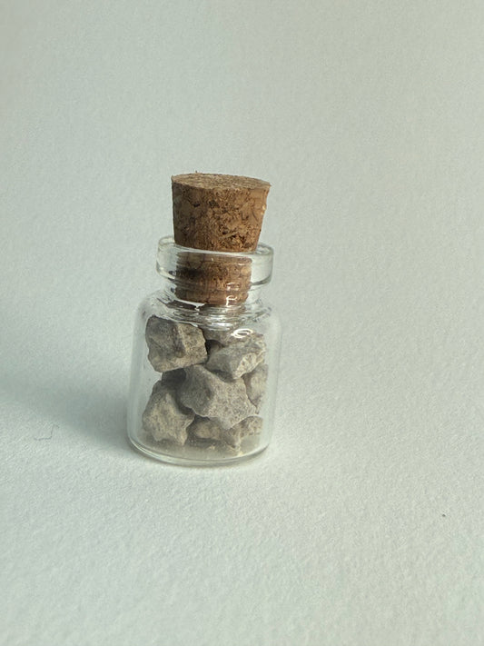 Small Bottle of Crinoid Stem Fossils