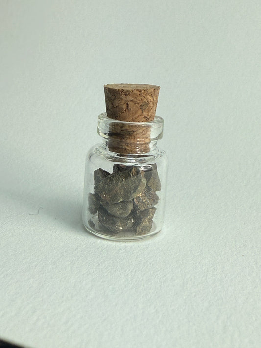 Small Bottle of Pyrite